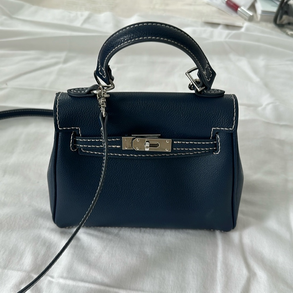Navy purse
